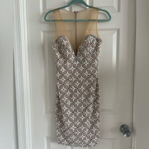 Terani Couture ‘About Last Night’ dress. Beaded. Nude color. NWT. Size 4.
